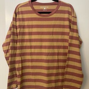 United By Blue Long Sleeve Tee Brown and Tan
